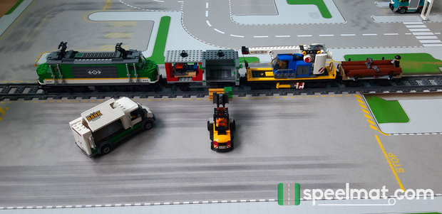 Speelmat voor LEGO 60169  Vrachtterminal