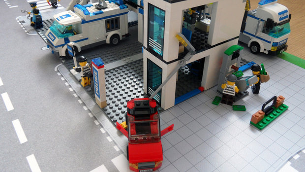 Speelmat voor LEGO City plofkraak